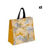 3 Sacs shopping Butterfly multicolores - 43x21x45 cm