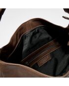 Sac en Cuir Patricia marron - 37x11x54 cm