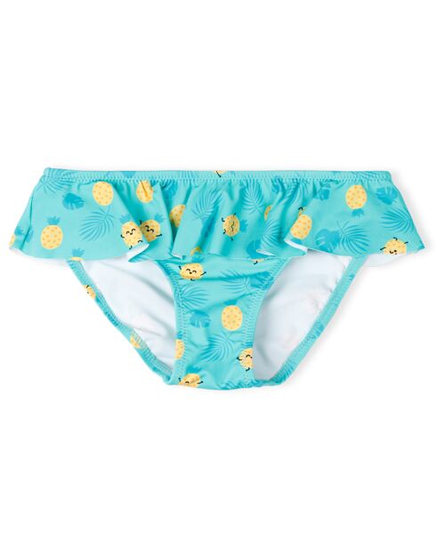 Bas de maillot de bain Ananas turquoise