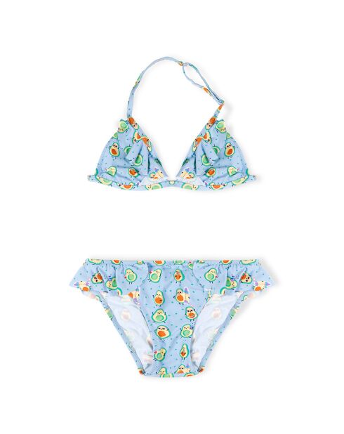 Maillot de bain 2 Pièces Avocat  bleu