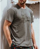 T-Shirt Side Car vert kaki