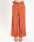 Pantalon large Lucia brique