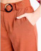 Pantalon large Lucia brique