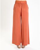 Pantalon large Lucia brique
