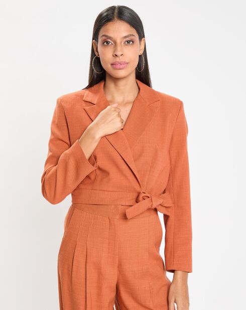 Veste courte Esta orange