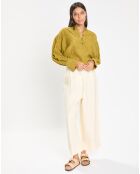 Pantalon en Lin mélangé Grecale beige