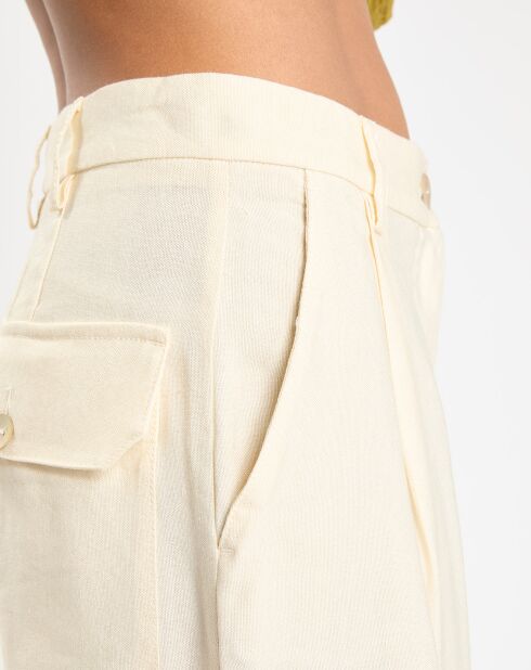 Pantalon en Lin mélangé Grecale beige