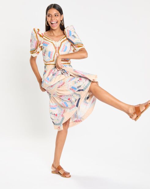 Robe Quin Patchwork multicolore