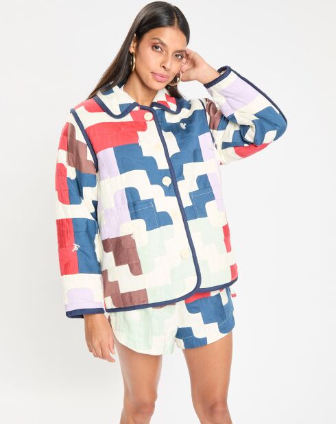 Veste rembourrée Cari Patchwork multicolore