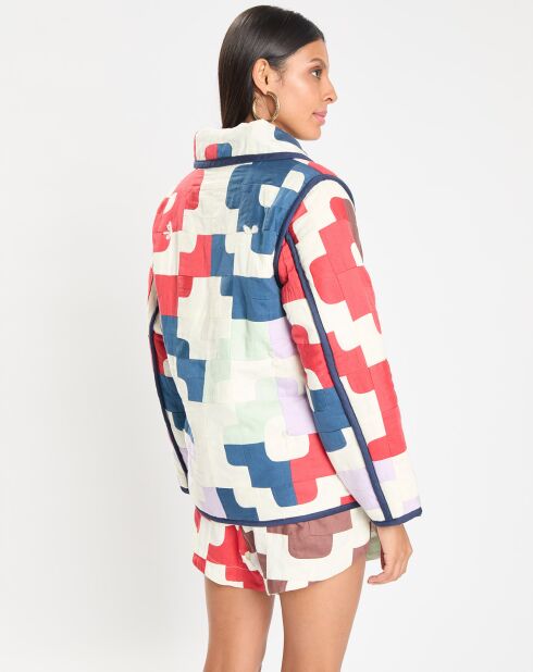 Veste rembourrée Cari Patchwork multicolore