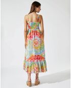 Robe Broderie tie and dye