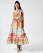 Robe Broderie tie and dye