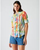 Chemise Broderie tie and dye