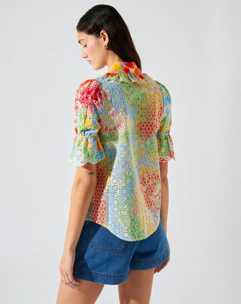 Chemise Broderie tie and dye