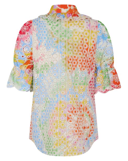 Chemise Broderie tie and dye