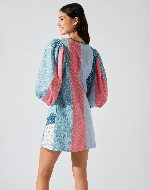 Robe courte patchwork