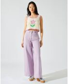 Pantalon Summer denim lilas