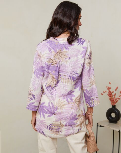 Tunique 100% Lin Lola lilas