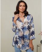 Tunique 100% Lin Lola marine