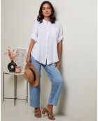 Chemise 100% Lin Vicky blanche