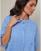 Chemise 100% Lin Vicky indigo