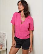 Top 100% Lin Mimie fushia