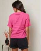 Top 100% Lin Mimie fushia