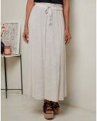 Jupe 100% Lin Nubia beige