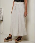Jupe 100% Lin Nubia beige