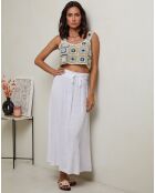 Jupe 100% Lin Nubia blanche