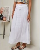 Jupe 100% Lin Nubia blanche