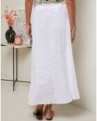 Jupe 100% Lin Nubia blanche