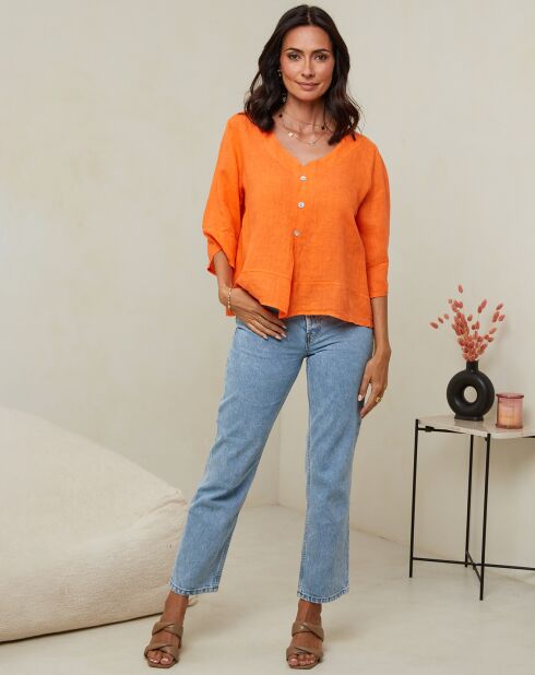 Top 100% Lin Siliana orange