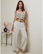 Pantalon 100% Lin Laureannie beige