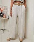 Pantalon 100% Lin Laureannie beige