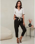 Pantalon 100% Lin Mary noir