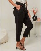 Pantalon 100% Lin Mary noir