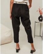 Pantalon 100% Lin Mary noir