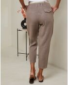 Pantalon 100% Lin Mary taupe