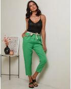 Pantalon 100% Lin Mary vert