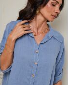 Chemise 100% Lin Imani indigo