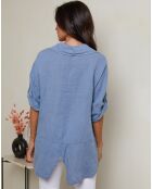 Chemise 100% Lin Imani indigo
