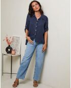 Chemise 100% Lin Imani marine