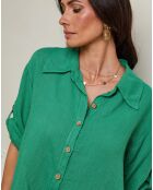 Chemise 100% Lin Imani verte