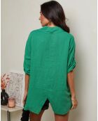 Chemise 100% Lin Imani verte