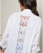 Gilet 100% Lin Tehani blanc