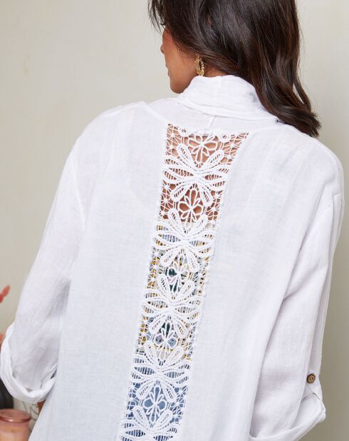 Chaleco blanco Tehani 100% lino