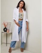 Gilet 100% Lin Tehani blanc