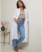 Gilet 100% Lin Tehani blanc