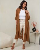 Gilet 100% Lin Tehani camel